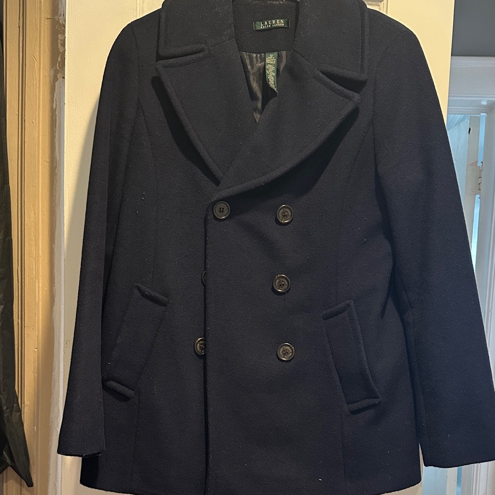 Lauren Ralph Lauren Navy Pea Coat